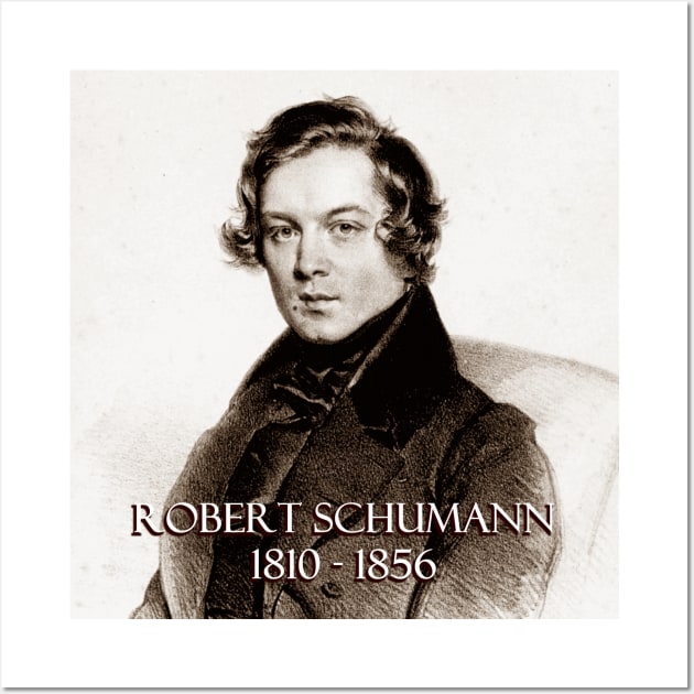 Great Composers: Robert Schumann Wall Art by Naves